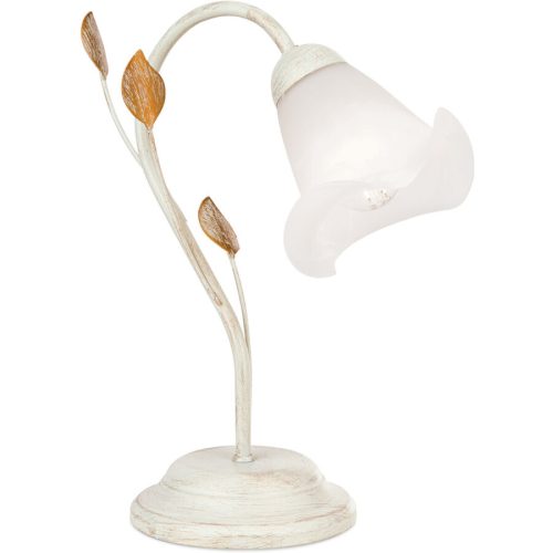 LIVIQUE, Tischlampe Sisi Beige Stahl 25 cm - Farbe: elfenbein - Tischlampe
