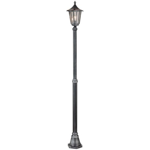 LIVIQUE, Stehlampe aussen Hermine Schwarz/Silber 25.5 cm 25.5 cm - Material: Siluminguss - Stehlampe aussen