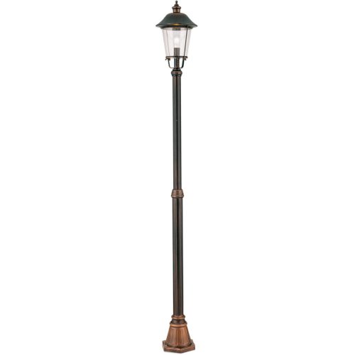 LIVIQUE, Stehlampe aussen Kenzo Kupfer/Schwarz 25 cm 25 cm - Farbe: schwarz/kupfer - Material: Siluminguss - Stehlampe aussen