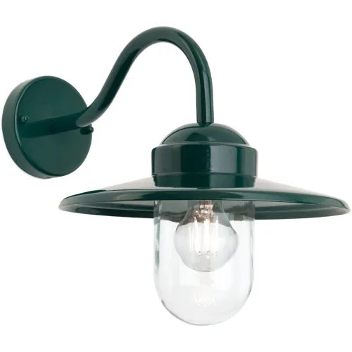 LIVIQUE, Wandlampe aussen Edward Grün Aluminium 38 cm - Wandlampe aussen