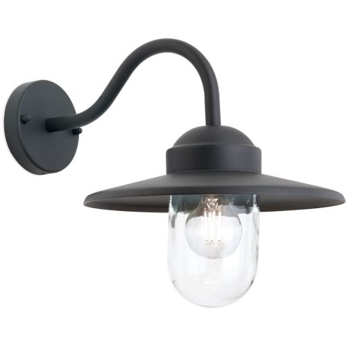 LIVIQUE, Wandlampe aussen Edward Grau Aluminium 38 cm - Farbe: anthrazit - Wandlampe aussen