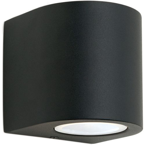 LIVIQUE, Wandlampe aussen Laurenz Grau Stahl 10.5 cm - Farbe: anthrazit - Wandlampe aussen