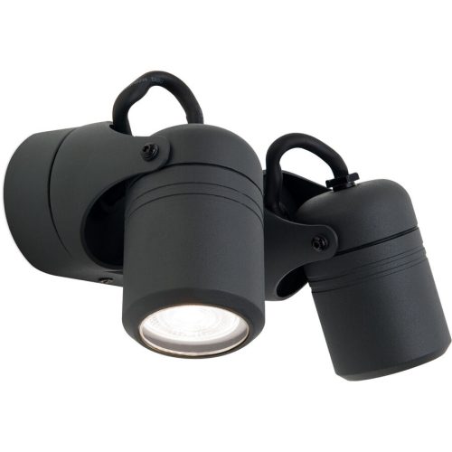 LIVIQUE, Wandlampe aussen Vision Grau Aluminium 16 cm - Farbe: anthrazit - Wandlampe aussen