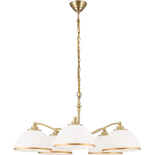 LIVIQUE, Pendellampe Old Lamp Stahl 75 cm 75 cm - Farbe: Altmessing - Pendellampe