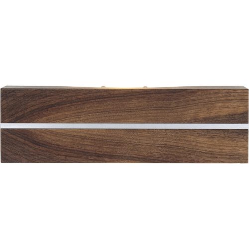 HERZBLUT, HERZBLUT Wandlampe Dana Braun Metall/Holz 7 cm 23 cm - LED - Lichtfarbe: Extra warmweiss - Material: Nickel/Nussbaumholz massiv - Wandlampe- LED