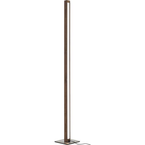 HERZBLUT, HERZBLUT Stehlampe Leonora Braun Metall/Holz 21 cm 161 cm - Farbe: Nussbaum - LED - Lichtfarbe: Extra warmweiss - Helles Neutralweiss - Material: