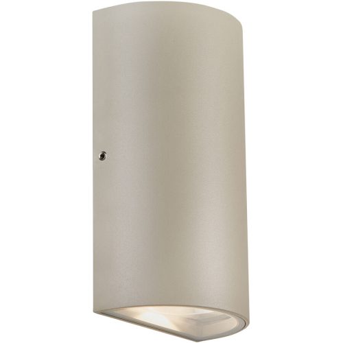 Nordlux, NORDLUX Wandlampe aussen Rold Beige Glas/Messing 9 cm 16 cm - Farbe: sand - LED - Lichtfarbe: Warmweiss - Material: Messing/Glas - Wandlampe aussen-