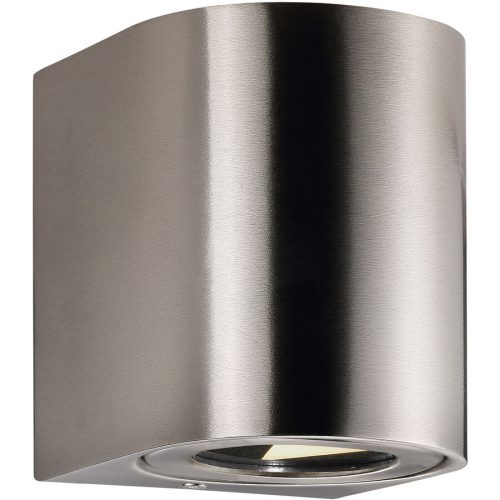 Nordlux, NORDLUX Wandlampe aussen Canto Edelstahl Edelstahl 8.7 cm 10.4 cm - LED - Lichtfarbe: Extra warmweiss - Wandlampe aussen- LED Energiesparlampe
