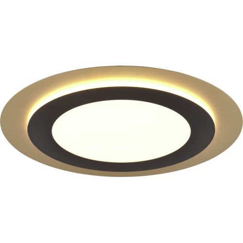 LIVIQUE, Deckenlampe Dijon Schwarz/Gold Metall 45 cm 4.5 cm - Farbe: schwarz-gold - LED - Lichtfarbe: Extra warmweiss - Helles Neutralweiss - Deckenlampe- LED