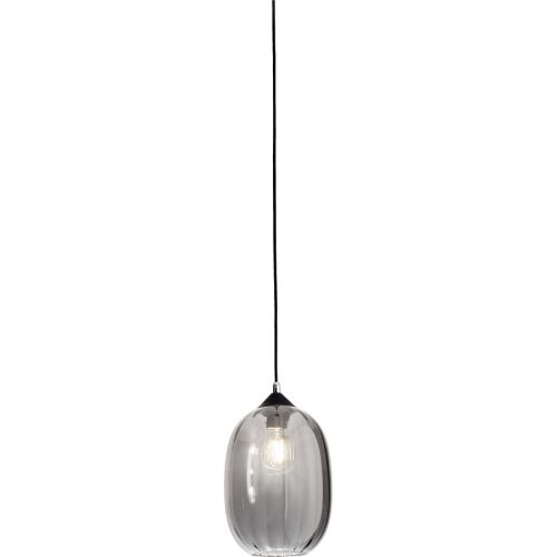 Giberti Luce, Giberti Luce Pendellampe Giulia L Grau Glas 20 cm 28 cm - Pendellampe