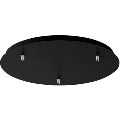 Giberti Luce, Giberti Luce Baldachin Rosone Schwarz Metall 40 cm - Baldachin