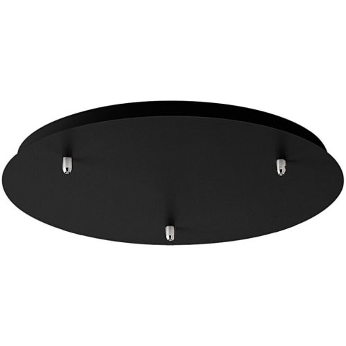 Giberti Luce, Giberti Luce Baldachin Rosone Schwarz Metall 50 cm - Baldachin