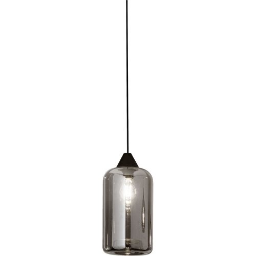 Giberti Luce, Giberti Luce Pendellampe Alessia XL Grau Glas 18 cm 31 cm - Pendellampe