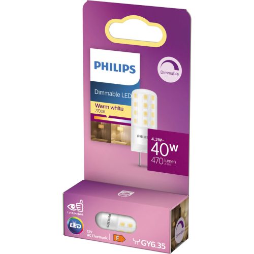 Philips, Leuchtmittel Philips Glas GY6.35 4.2 W - Farbe: klar - LED - Lichtfarbe: Extra warmweiss - Leuchtmittel- LED Leuchtmittel