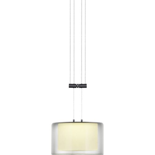 Bankamp, Designer-Pendellampe Bankamp Strada 2.0 Grand Smoke 1 dimmbar D 20 cm - Farbe: Schwarz/Silber/Transparent - LED - Lichtfarbe: Extra warmweiss -