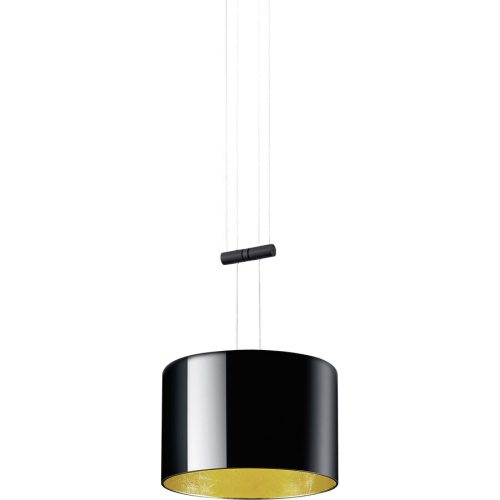 Bankamp, Designer-Pendellampe Bankamp Strada 2.0 Grand Luce Elevata 1 dimmbar D 20 cm - Farbe: Schwarz/Gold - LED - Lichtfarbe: Extra warmweiss - Material: