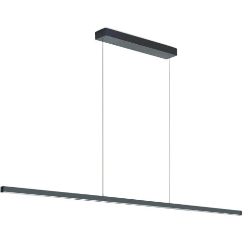 Bankamp, Designer-Pendellampe Bankamp Line anthrazit 200 cm - Farbe: anthrazit matt eloxiert - LED - Lichtfarbe: Extra warmweiss - Material: Aluminium -