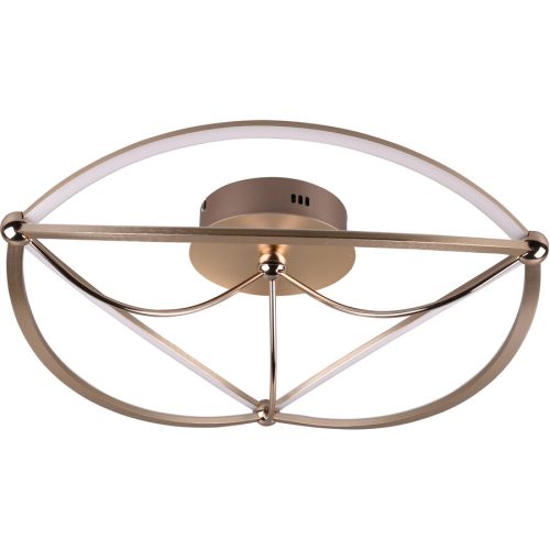 LIVIQUE, Deckenlampe Caro Metall 18 cm - Farbe: messing matt - LED - Lichtfarbe: Helles Neutralweiss - Deckenlampe- LED Energiesparlampe