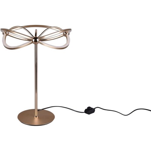 LIVIQUE, Tischlampe Caro Metall 50 cm - Farbe: messing matt - LED - Lichtfarbe: Warmweiss - Tischlampe- LED Energiesparlampe