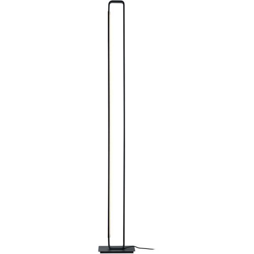 LIVIQUE, Stehlampe Box Schwarz Eisen 18 cm 120 cm - LED - Lichtfarbe: Extra warmweiss - Stehlampe- LED Energiesparlampe