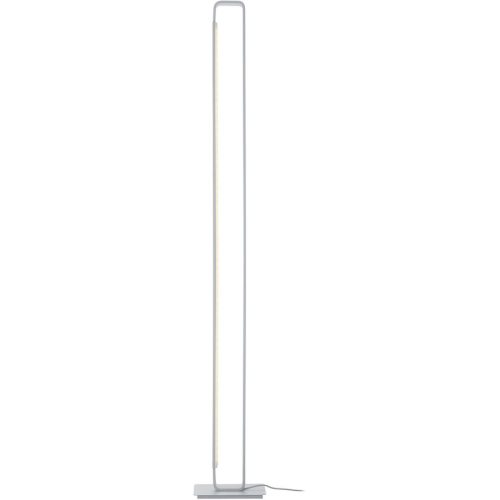 LIVIQUE, Stehlampe Box Silber Eisen 18 cm 120 cm - LED - Lichtfarbe: Extra warmweiss - Stehlampe- LED Energiesparlampe