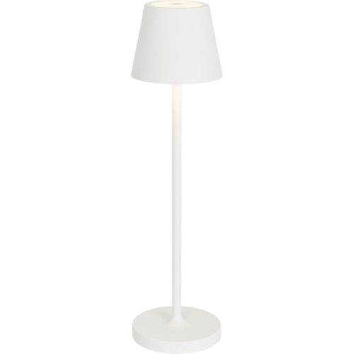 LIVIQUE, Tischlampe Aline Weiss Aluminium/Kunststoff 7 cm 27 cm - LED - Lichtfarbe: Extra warmweiss - Material: Aluminium, Kunststoff - Tischlampe- LED