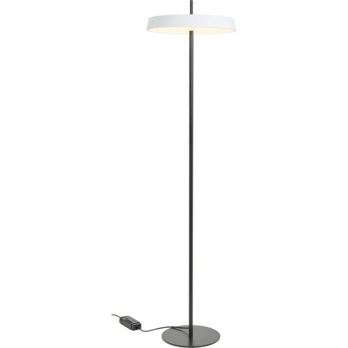 LIVIQUE, Stehlampe Ellis Schwarz/Weiss Metall 40 cm 155 cm - Farbe: weiss, schwarz - LED - Lichtfarbe: Extra warmweiss - Stehlampe- LED Energiesparlampe