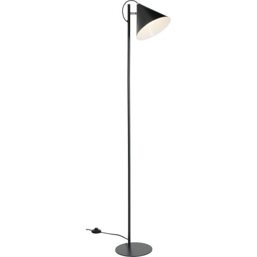 LIVIQUE, Stehlampe Charly Schwarz Metall 25 cm 150 cm - Stehlampe