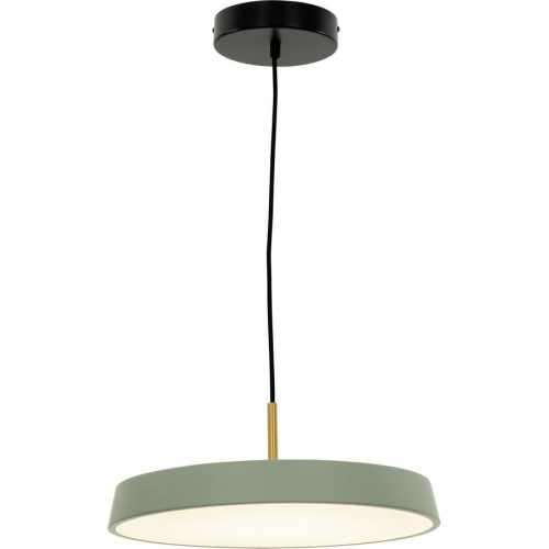 LIVIQUE, Pendellampe Ellis Grün Aluminium 40 cm 120 cm - Farbe: messing/grün - LED - Lichtfarbe: Extra warmweiss - Pendellampe- LED Energiesparlampe
