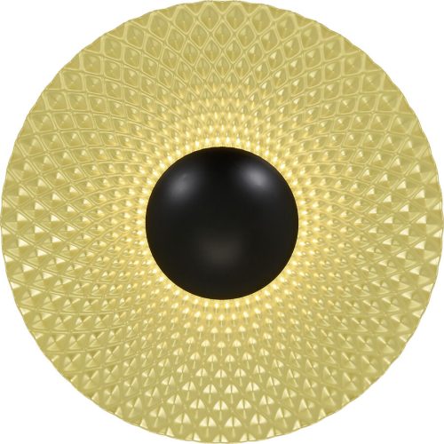 LIVIQUE, Wandlampe Jola Gold/Schwarz Metall 35 cm 6.8 cm - LED - Lichtfarbe: Helles Neutralweiss - Wandlampe- LED Energiesparlampe
