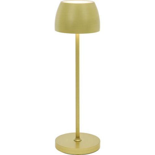 LIVIQUE, Tischlampe Lana Bronze/Gelb Aluminium/Kunststoff - Farbe: messing - LED - Tischlampe- LED Energiesparlampe