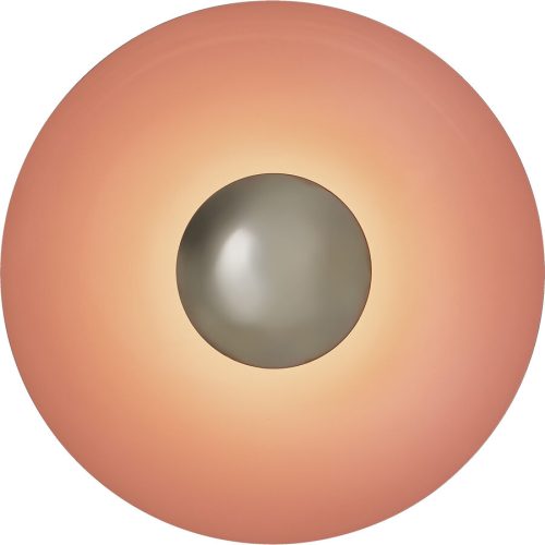 LIVIQUE, Wandlampe Liora Orange Kunststoff/Metall 40 cm 40 cm - LED - Lichtfarbe: Extra warmweiss - Material: Metall/Kunststoff - Wandlampe- LED