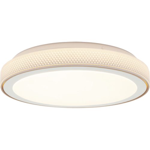 LIVIQUE, Deckenlampe Elena Weiss Metall/Kunststoff 40 cm 7.5 cm - LED - Lichtfarbe: Extra warmweiss - Helles Neutralweiss - Deckenlampe- LED Energiesparlampe