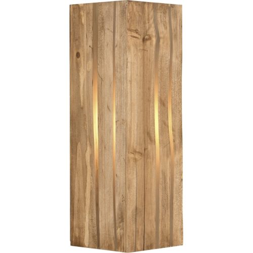 LIVIQUE, Wandlampe Linn Braun Metall 12 cm 40 cm - Farbe: natur - Wandlampe