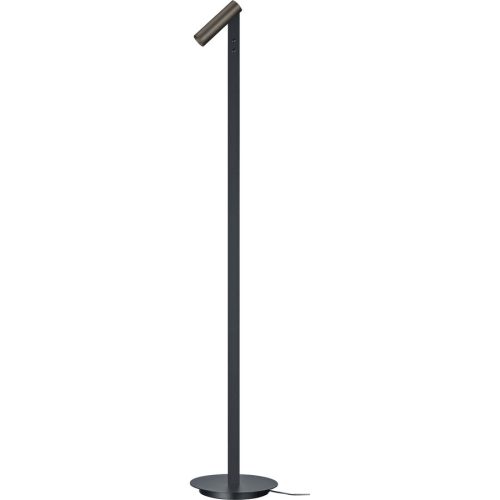 Bankamp, Designer-Leselampe Bankamp Spot bronze H 120 cm - Farbe: schwarz/bronze - LED - Lichtfarbe: Extra warmweiss - Material: Aluminium/Stahl -