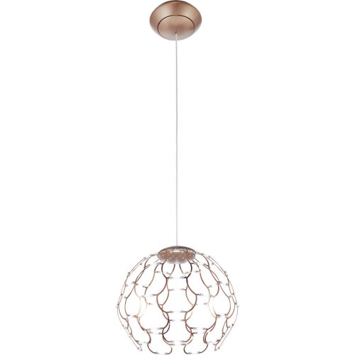 Urban, URBAN Pendellampe Lamoi Kupfer Eisen 40 cm 38 cm - LED - Lichtfarbe: Extra warmweiss - Pendellampe- LED Energiesparlampe