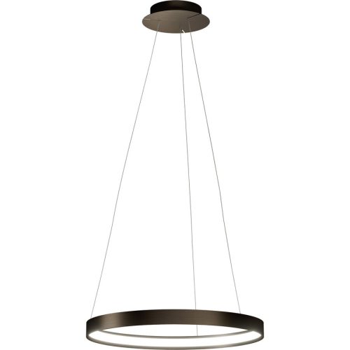 Urban, URBAN Pendellampe Anello Bronze Aluminium 55 cm 4 cm - LED - Lichtfarbe: Extra warmweiss - Pendellampe- LED Energiesparlampe