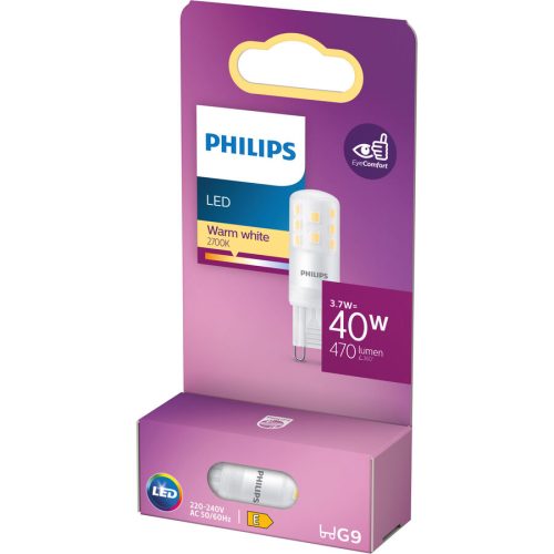 Philips, Leuchtmittel Philips Kunststoff G9 3.7 W - Farbe: matt weiss - LED - Lichtfarbe: Extra warmweiss - Leuchtmittel- LED Leuchtmittel