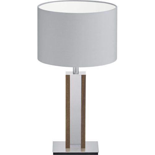 HERZBLUT, HERZBLUT Tischlampe Karl N Weiss/Braun Metall/Holz 23 cm 44 cm - Farbe: Weiss, Natur - Material: Nickel/Holz - Tischlampe