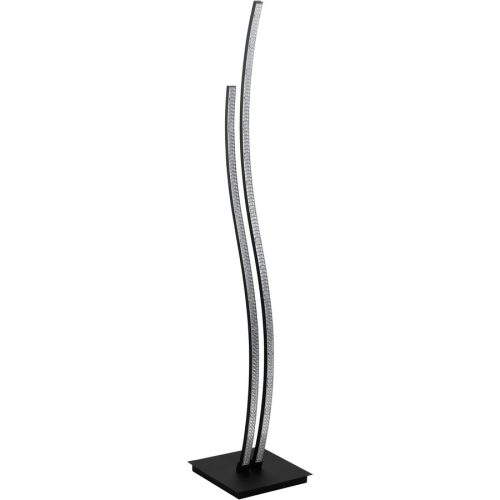Eglo, Eglo Stehlampe Lejias Schwarz Stahl 123 cm - LED - Lichtfarbe: Warmweiss - Stehlampe- LED Energiesparlampe