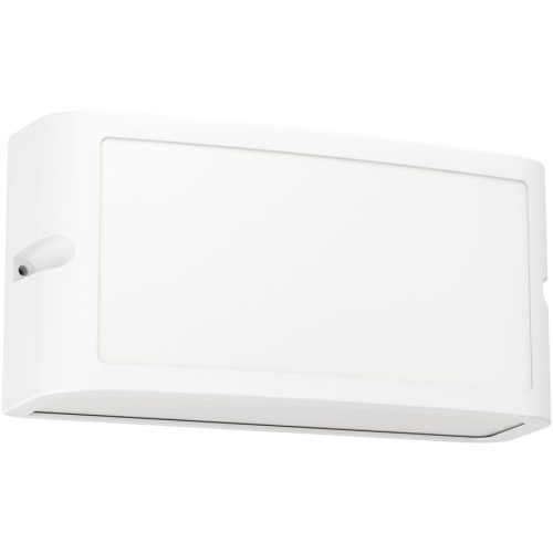 Eglo, Eglo Wandlampe aussen Camarda Weiss Aluminium 11 cm - LED - Lichtfarbe: Helles Neutralweiss - Wandlampe aussen- LED Energiesparlampe