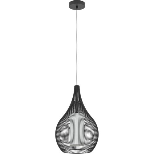Eglo, Eglo Pendellampe Razoni 1 Schwarz Stahl 110 cm - Pendellampe