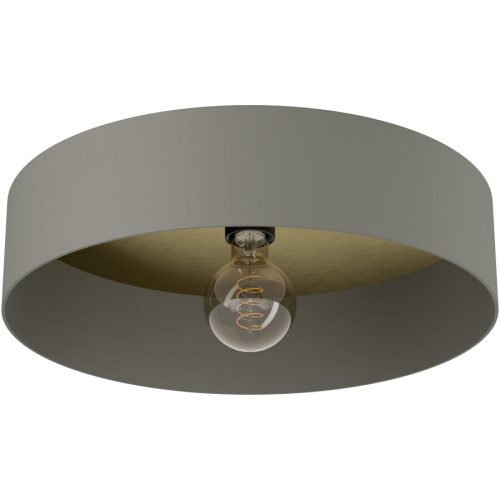 Eglo, Eglo Deckenlampe Duaia Grau Stahl 16 cm - Farbe: kieselgrau - Deckenlampe