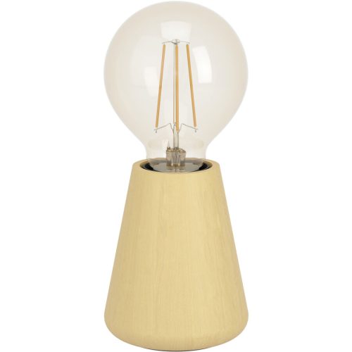 Eglo, Eglo Tischlampe Asby Braun Holz 10 cm - Farbe: Hellbraun - Tischlampe