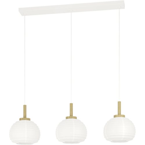 Eglo, Eglo Pendellampe Summerhill Braun/Weiss Stahl/Holz 22.5 cm 110 cm - Farbe: weiss/braun - Material: Holz/Stahl - Pendellampe