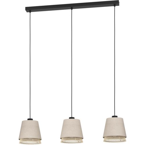 Eglo, Eglo Pendellampe Tabley Schwarz Stahl 19 cm 110 cm - Pendellampe