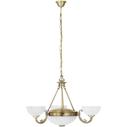 Eglo, Eglo Pendellampe Savoy Braun 110 cm - Farbe: antikbraun - Material: Guss - Pendellampe