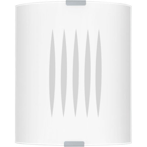 Eglo, Eglo Deckenlampe Grafik Grau/Weiss Stahl 21 cm - Farbe: weiss/grau - Deckenlampe