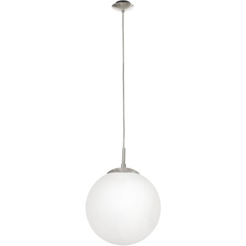 Eglo, Eglo Pendellampe Rondo Grau Stahl 110 cm - Farbe: Nickel matt - Pendellampe