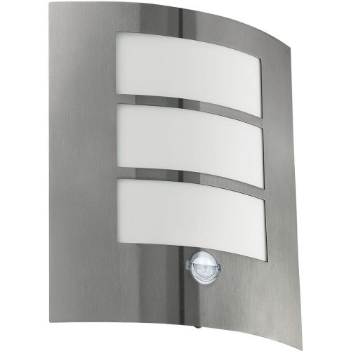 Eglo, Eglo Wandlampe aussen City Edelstahl Edelstahl 26 cm - Wandlampe aussen